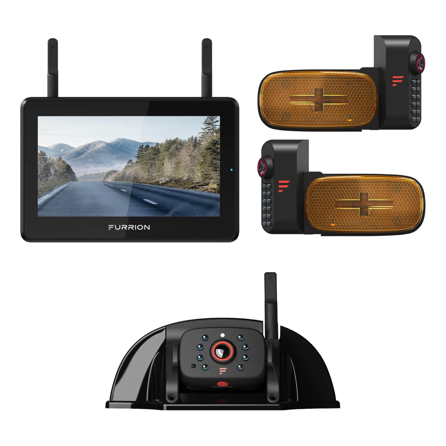 RV Observation System with 7" Monitor and Rear View Camera
