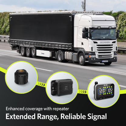 TPMS Tire Pressure Monitoring System Real-Time Pressure and Temperature Display for Vehicle Safety