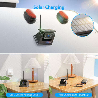 Magnetic Solar Wireless Backup Camera System