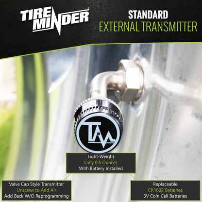 RV TPMS System with 6 Transmitters for Tire Pressure and Temperature Monitoring
