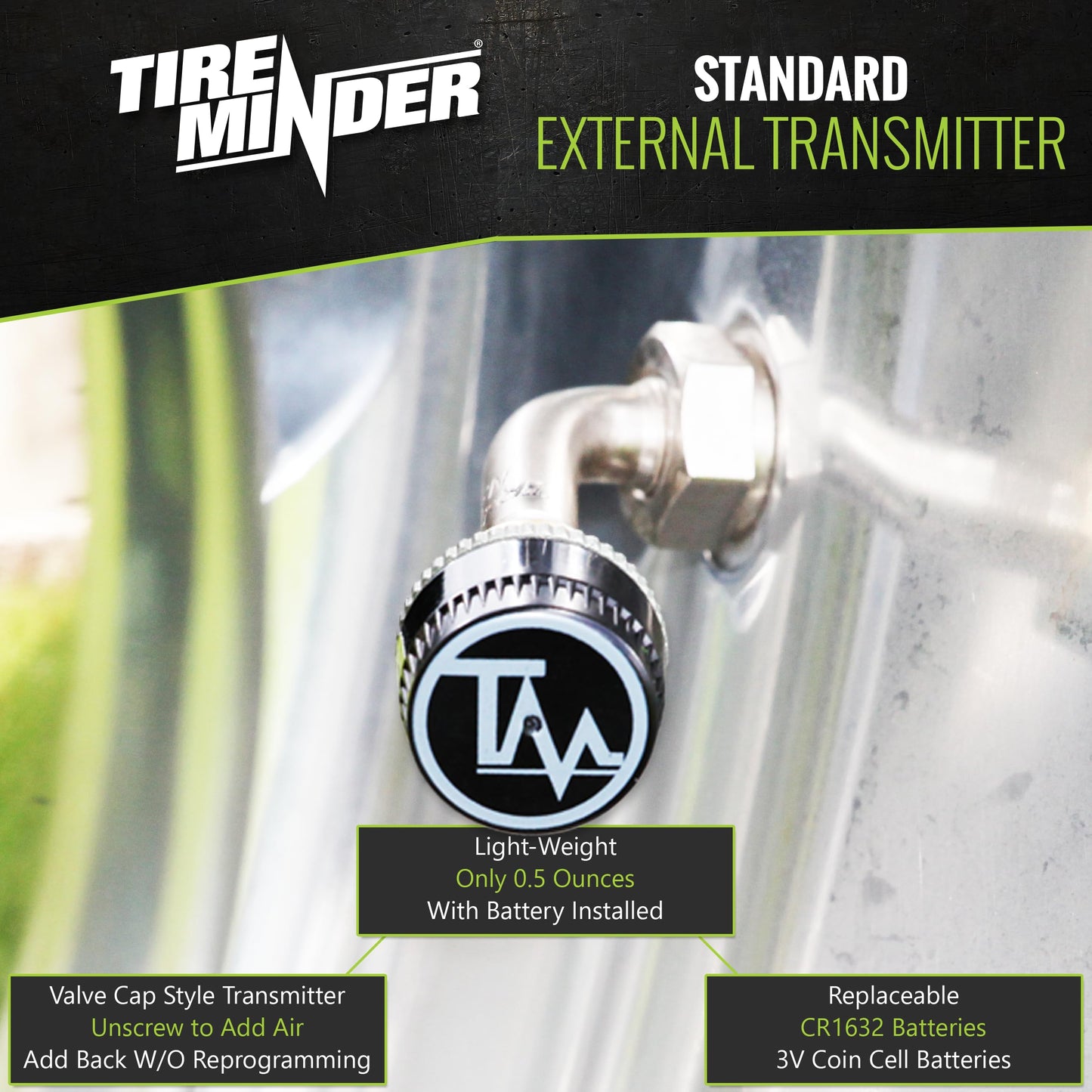 RV TPMS Tire Pressure Monitoring System with 4 Transmitters Real Time Pressure and Temperature Display