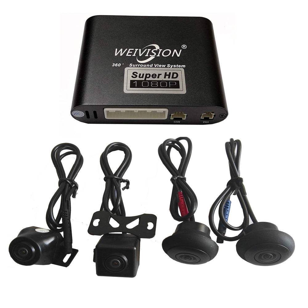 360° Bird View 1080P Car Surround Camera DVR System with Parking Monitor