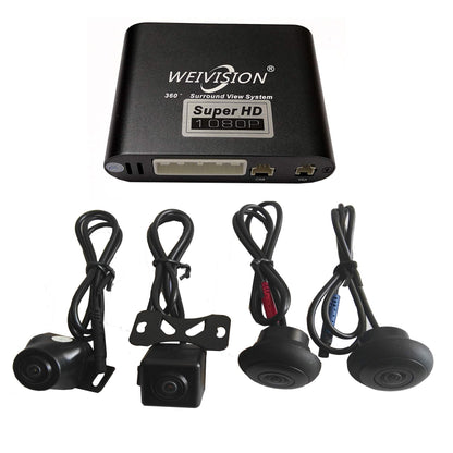 360° Bird View 1080P Car Surround Camera DVR System with Parking Monitor