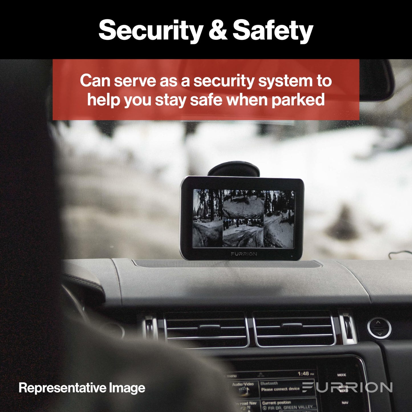 Wireless RV Backup System with Rear Camera for Vehicle Monitoring