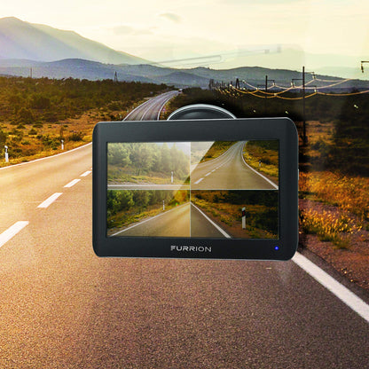 Wireless RV Backup System with Rear and Side Cameras IR Night Vision Wide View Monitor